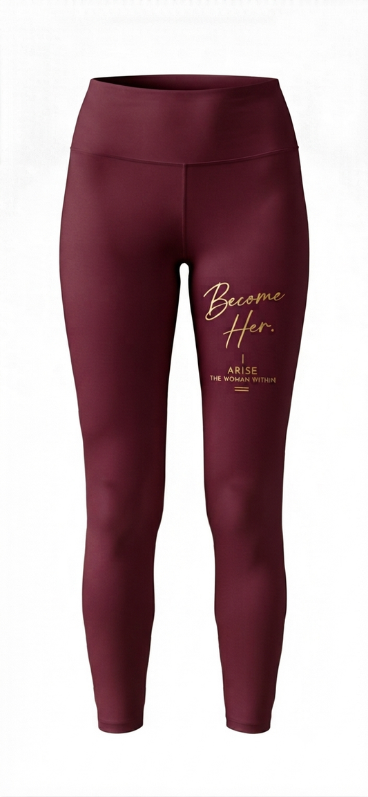 Arise Customized Leggings (Wine Color)