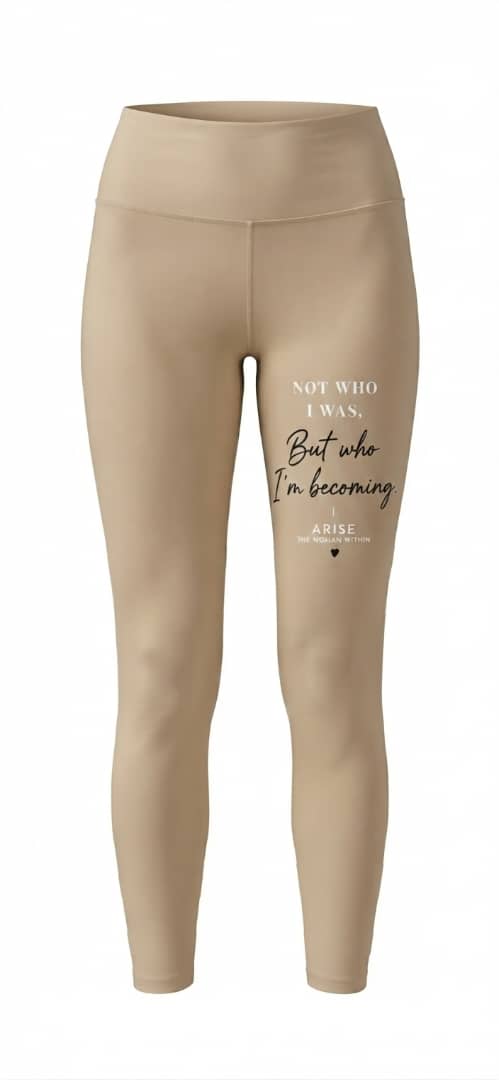 Arise Customized Leggings (Beige Color) Design 01